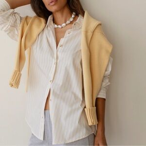 DONNI POP Stripe Shirt in Corn Stripe